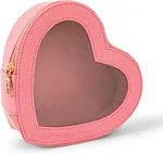 Store all your daily makeup essentials with this heart bag. Neatly organize your daily makeup items with this lovely bag!